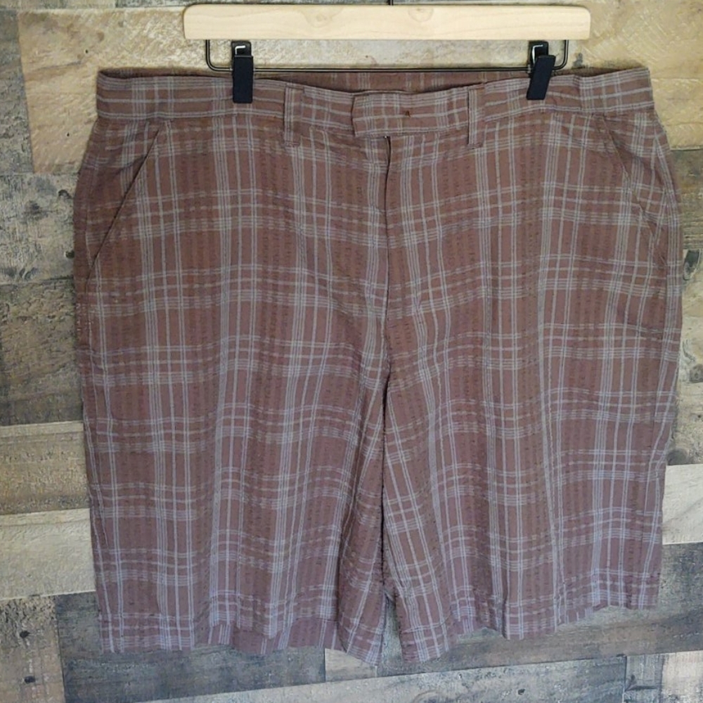 Patagonia Thrift Organic cotton plaid shorts sz 38